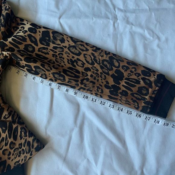 Trouve Leopard Print Peplum Jacket Small - Picture 6 of 7